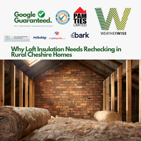 🧱 Why Loft Insulation Needs Rechecking in Rural Cheshire Homes