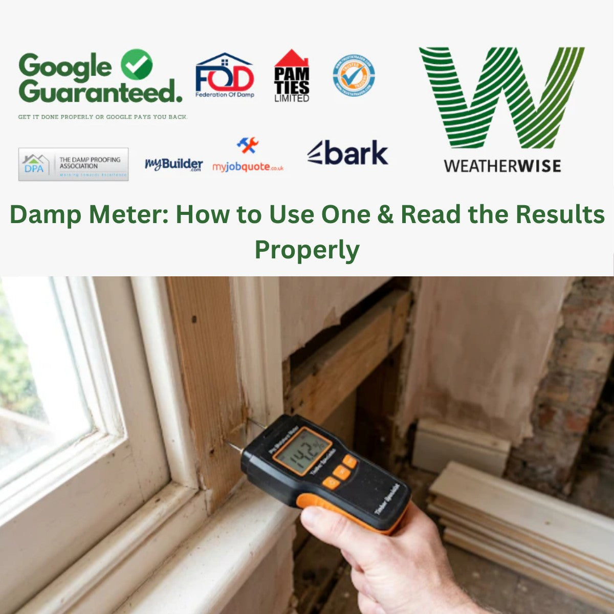 Damp Meter: How to Use One & Read the Results Properly
