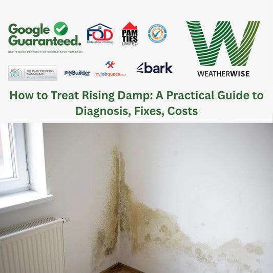 Mold growing on a damp interior wall corner near a window