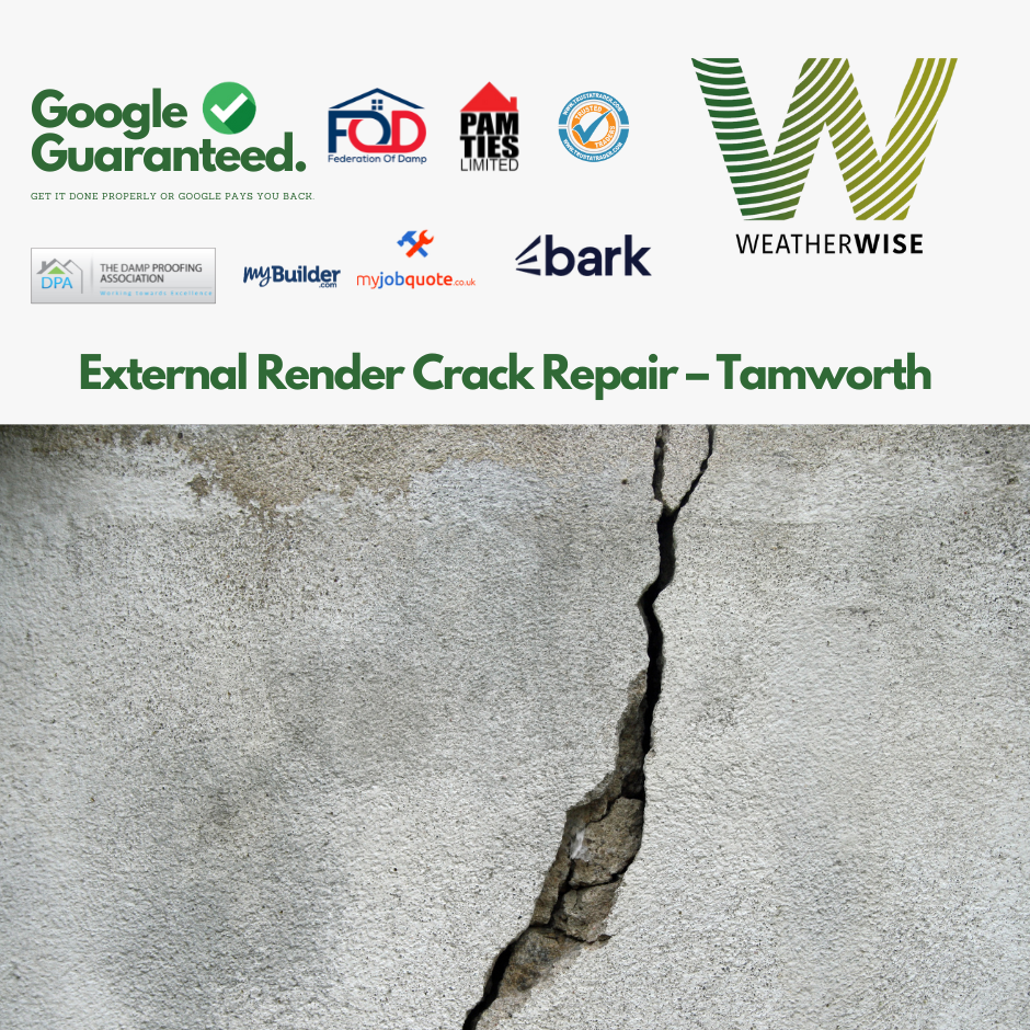 external-render-crack-repair-tamworth-weather-wise-solutions-limited