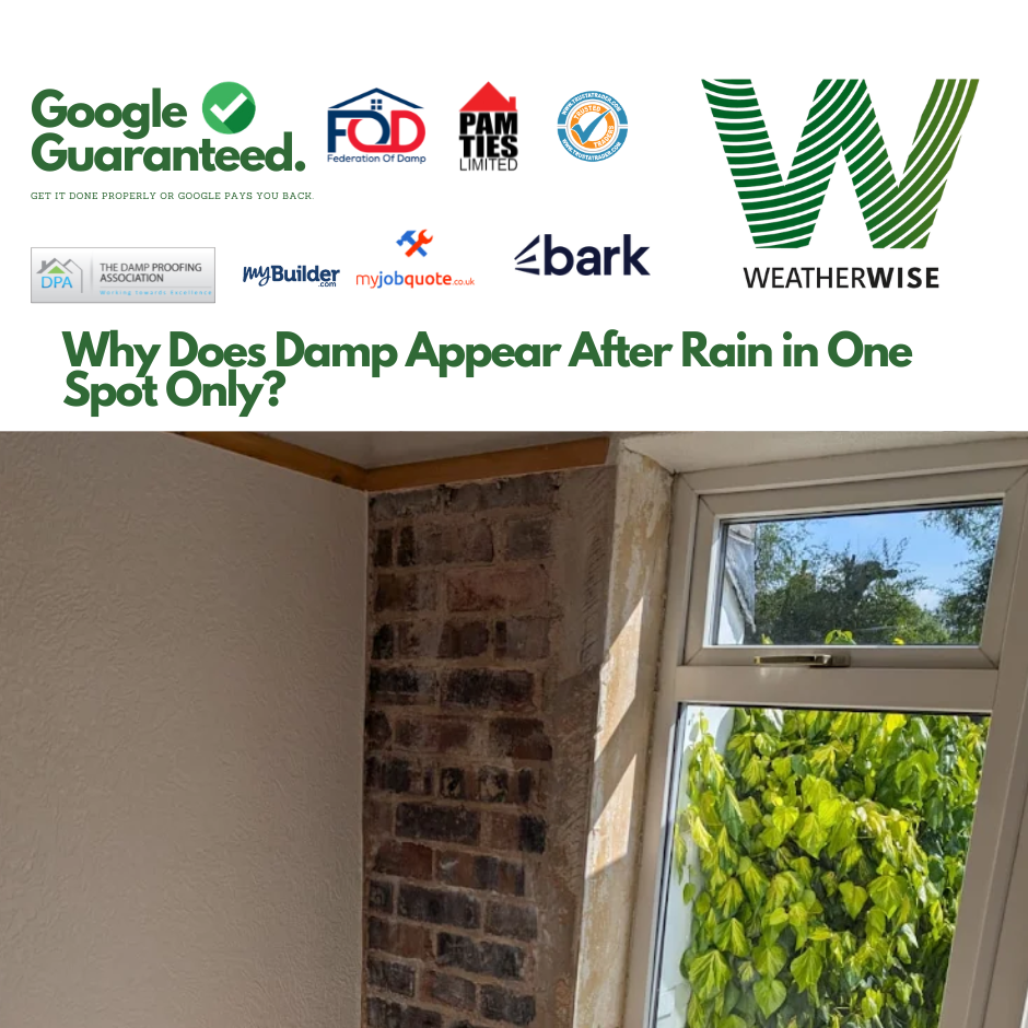 damp-patch-after-rain-one-spot-manchester-penetrating-damp-weather-wise-solutions-limited
