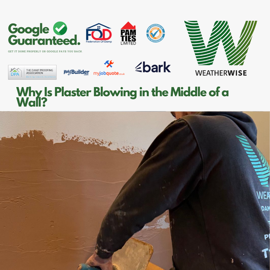 Why Is Plaster Blowing in the Middle of a Wall?