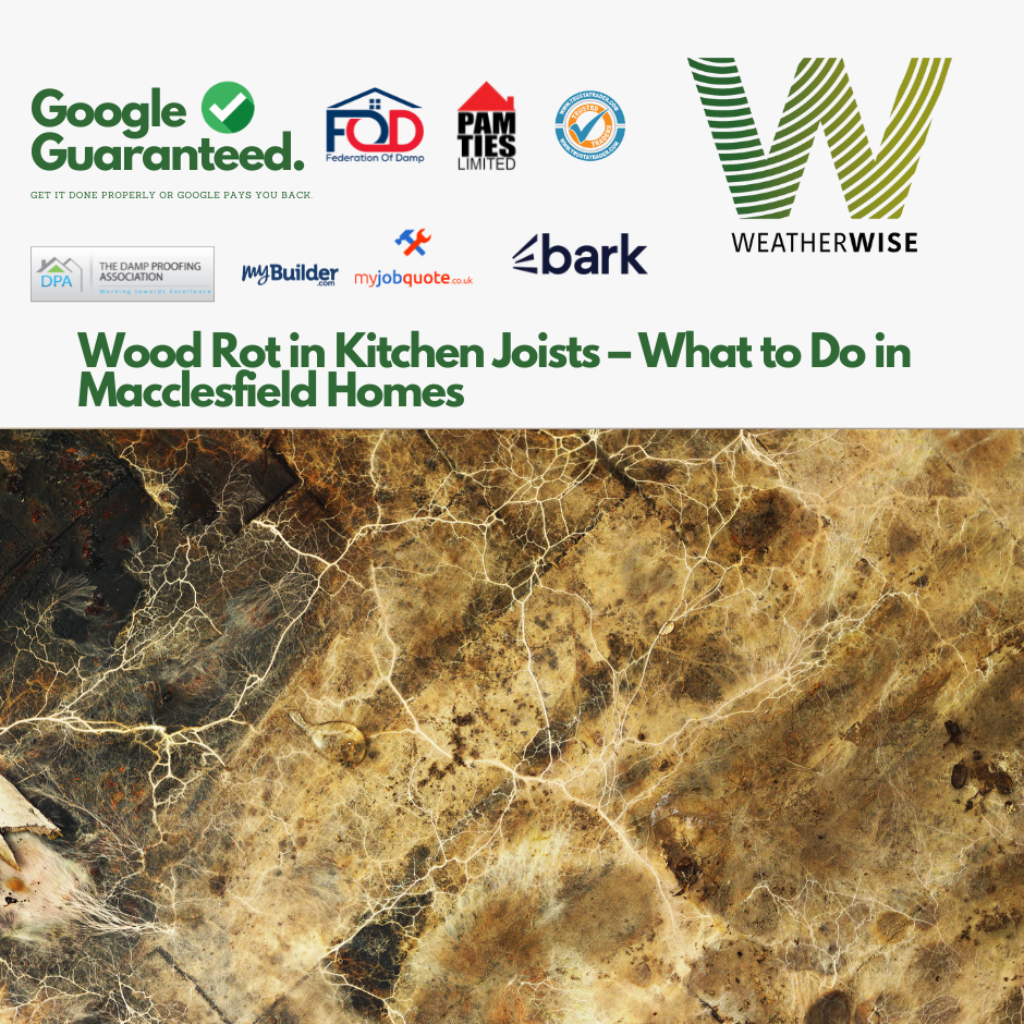 wet-rot-kitchen-joists-macclesfield-weather-wise-solutions-limited
