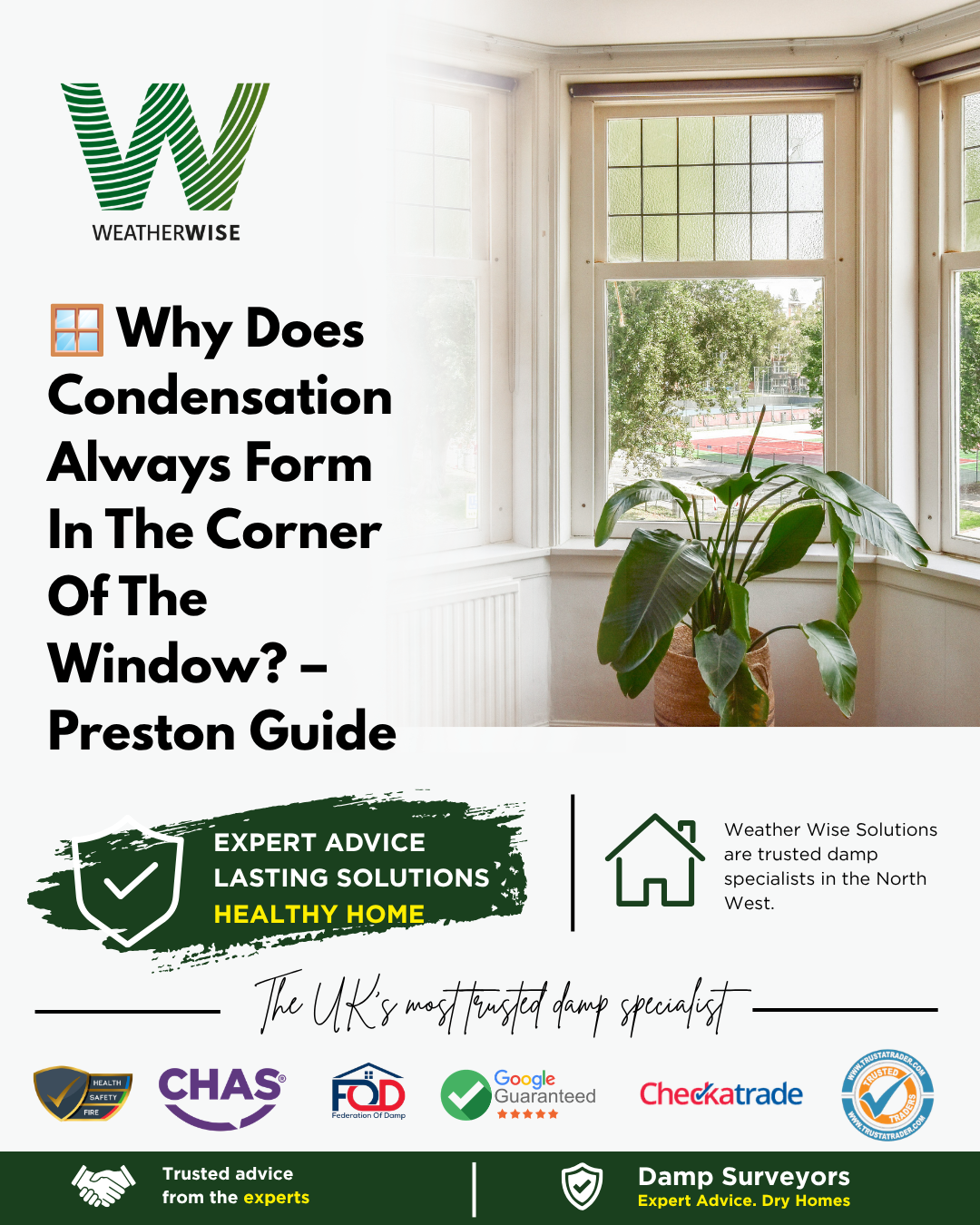 Why Does Condensation Always Form In The Corner Of The Window? – Preston Guide