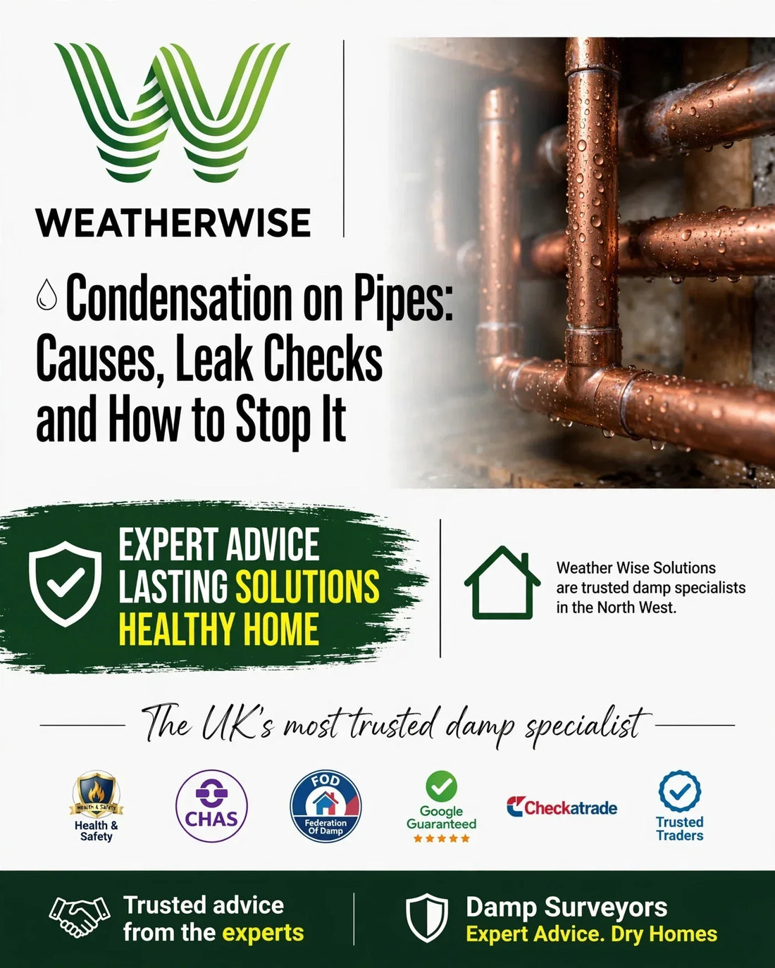 Condensation on Pipes: Causes, Leak Checks and How to Stop It