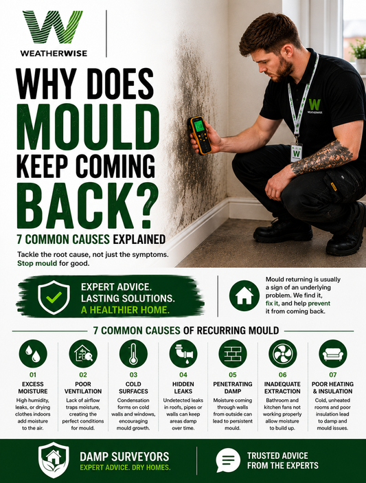 Why Does Mould Keep Coming Back? 7 Common Causes Explained