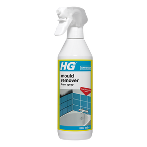 HG mould remover foam spray | Effective Mould Spray & Mildew Cleaner, Removes Mouldy Stains From Walls, Tiles, Silicone Seals & More