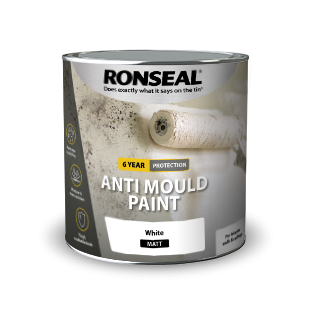 Ronseal 6 Year Anti Mould Paint - Keep your home mould free | Prevent & Control Mould On Internal Walls & Ceilings - Easy To Apply