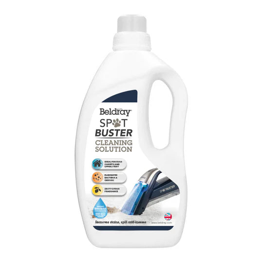 Beldray Spot Buster Cleaning Solution - 1 Litre Ideal for Rugs, Carpets & Upholstery, Eliminates Bacteria & Odour,